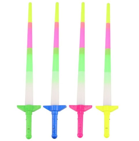 Miecz świecący wysuwany 68cm mix kolor NT0950 Miecz świecący wysuwany 68cm mix kolor NT0950