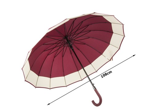 Elegancki duży parasol rządowy mocny xxl antypoślizgowa rączka automatyczny CZERWONY Elegancki duży parasol rządowy mocny xxl antypoślizgowa rączka automatyczny CZERWONY