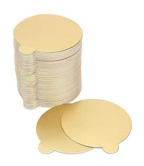 Podkład tortowy bankietówka 8cm 50 szt. złoty Podkład tortowy bankietówka 8cm 50 szt. złoty