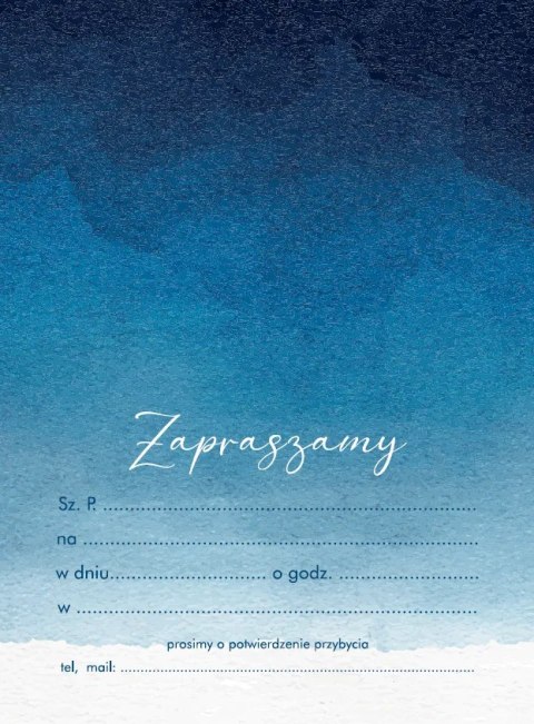 Zaproszenia 10szt. Z-110 Zaproszenia 10szt. Z-110