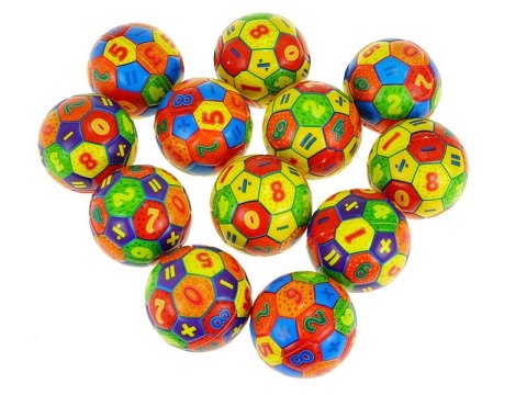 Piłeczka piankowa 6cm 12szt MATEMATYKA Piłeczka piankowa 6cm 12szt MATEMATYKA