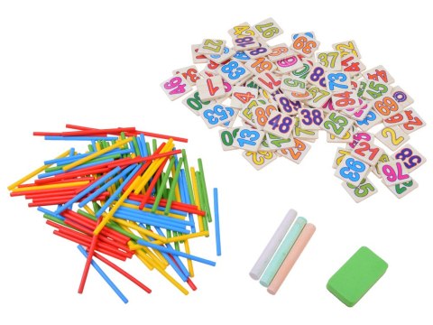 Tablica edukacyjna + patyczki do nauki matematyki | ZA2514 Tablica edukacyjna + patyczki do nauki matematyki | ZA2514