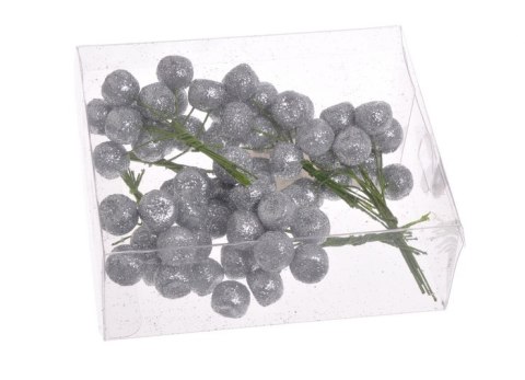 Kuleczki 15mm w pęczku 72szt. srebrne 158CAN05-15_B Kuleczki 15mm w pęczku 72szt. srebrne 158CAN05-15_B