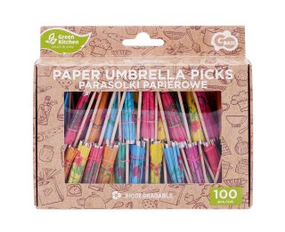 Parasolki papierowe mix kolorów 10cm 100szt.