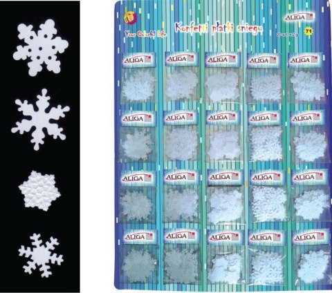 Konfetti 20szt. płatki śniegu | MT-6610 Konfetti 20szt. płatki śniegu | MT-6610