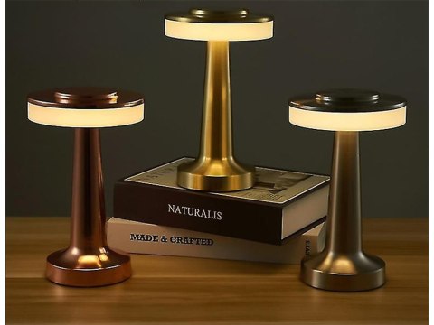 Lampka nocna stołowa dotykowa lampa 3 stopniowa do sypialni bezprzewodowa producenta 12309_ZŁ Lampka nocna stołowa dotykowa lampa 3 stopniowa do sypialni bezprzewodowa producenta 12309_ZŁ