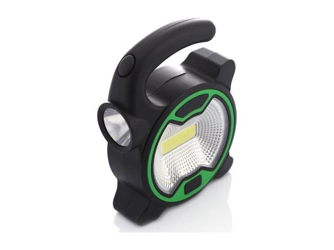 Mocna lampa latarka warsztatowa led cob z uchwytem halogen na baterie 11303_Z Mocna lampa latarka warsztatowa led cob z uchwytem halogen na baterie 11303_Z