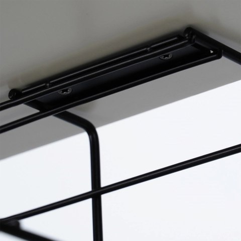 Organizer na kable pod blat biurka metalowy czarny Organizer na kable pod blat biurka metalowy czarny