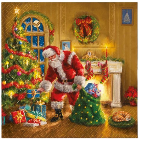Serwetki 33x33cm Santa Is Here 20szt. | 76-53 Serwetki 33x33cm Santa Is Here 20szt. | 76-53