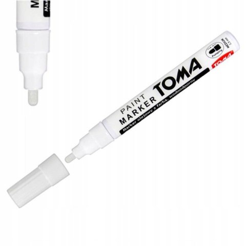 Marker olejowy 4szt TOMA do malowania STALI,GUMY,DREWNA,PLASTIKU I SZKŁA - BIAŁY Marker olejowy 4szt TOMA do malowania STALI,GUMY,DREWNA,PLASTIKU I SZKŁA - BIAŁY