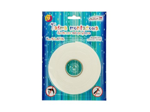 Taśma dwustronna piankowa 18mmx5m dwustronna na blistrze | PSD-3457 Taśma dwustronna piankowa 18mmx5m dwustronna na blistrze | PSD-3457