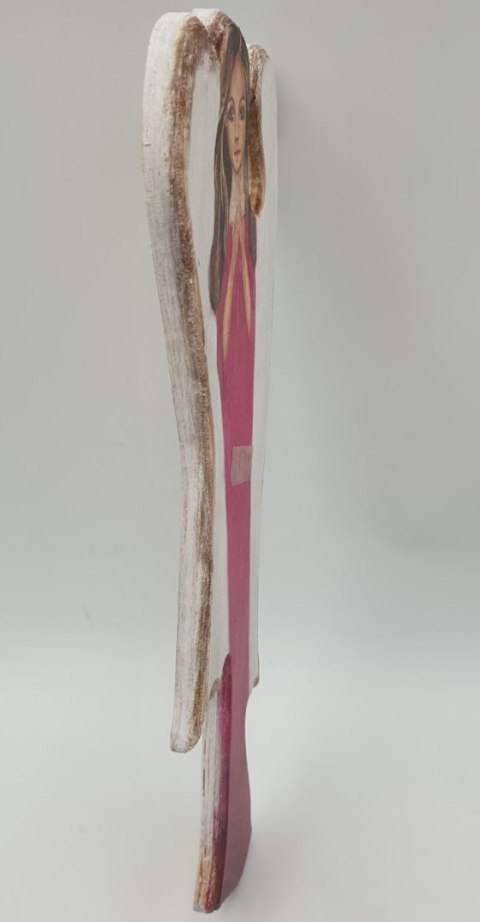 Anioł drewniany malowany 18 - urodziny - 30 cm Anioł drewniany malowany 18 - urodziny - 30 cm