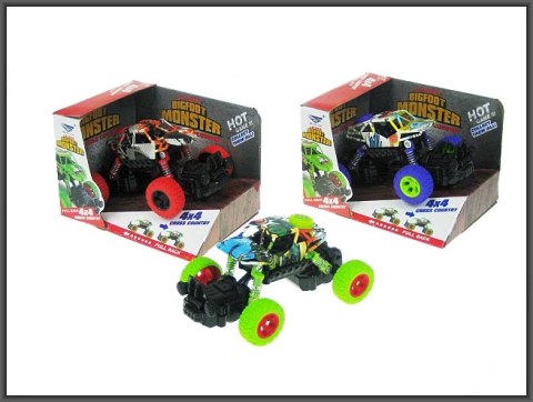 Autko duże koła monster 13cm z napędem Autko duże koła monster 13cm z napędem