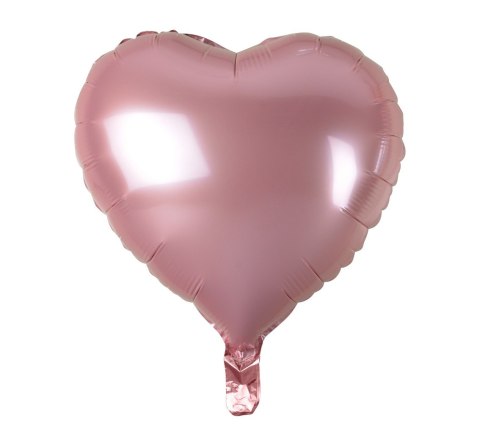 Balon foliowy SERCE, jasnoróżowe, 45 cm HS-S18JR Balon foliowy SERCE, jasnoróżowe, 45 cm HS-S18JR