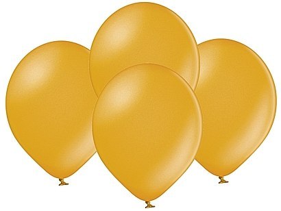 Balony metallic 30cm złote (B 105 golden) 50szt. 89-44 Balony metallic 30cm złote (B 105 golden) 50szt. 89-44