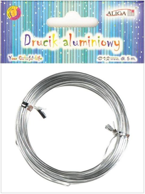 Drucik aluminiowy fi-1,2mm dł. 5m | DA-1205 Drucik aluminiowy fi-1,2mm dł. 5m | DA-1205