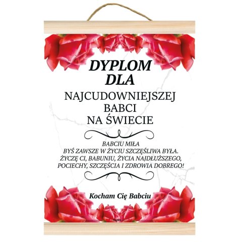 Dyplom Dla Najcudowniejszej Babci na Świecie Dyplom Dla Najcudowniejszej Babci na Świecie