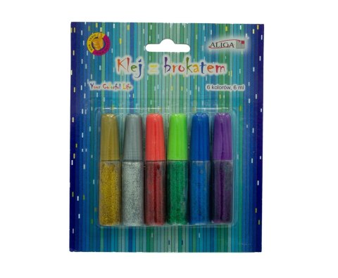 Klej brokatowy 6ml 6szt. | GG606 Klej brokatowy 6ml 6szt. | GG606
