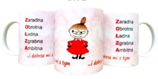 Kubek w torebce z nadrukiem dookoła ZOŁZA DK7