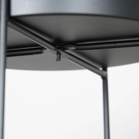 Kwietnik metalowy czarny 2-poziomowy 46 / 58 cm 2 szt. Kwietnik metalowy czarny 2-poziomowy 46 / 58 cm 2 szt.