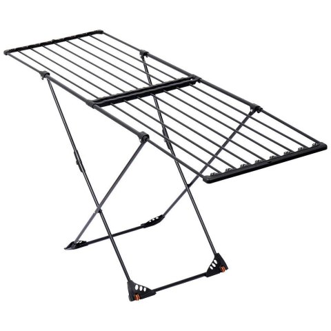 Suszarka na pranie metalowa czarna rozsuwana XXL 110-189 cm Suszarka na pranie metalowa czarna rozsuwana XXL 110-189 cm