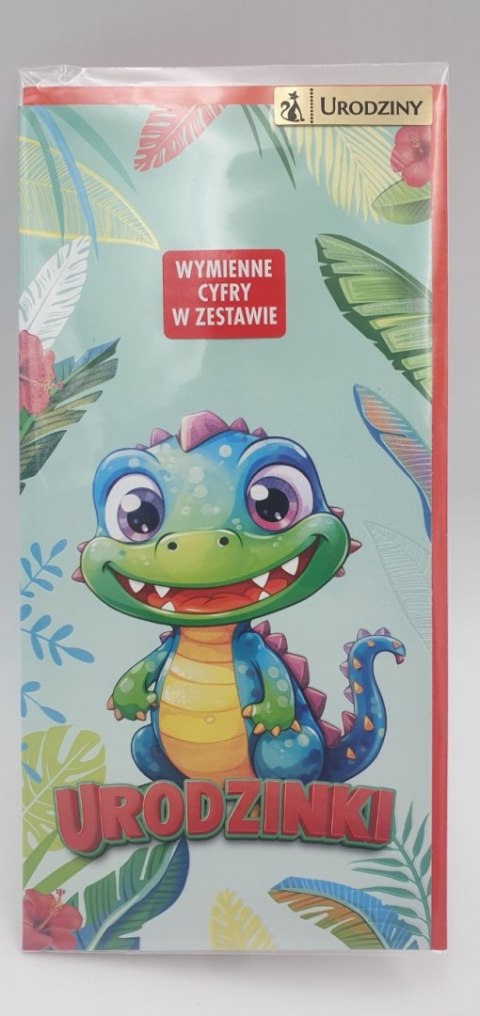 Karnet z wymiennymi cyframi urodziny DZIECIĘCY 042 Karnet z wymiennymi cyframi urodziny DZIECIĘCY 042