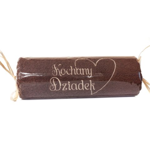 Ręcznik 50 x 100cm brązowy KOCHANY DZIADEK Ręcznik 50 x 100cm brązowy KOCHANY DZIADEK