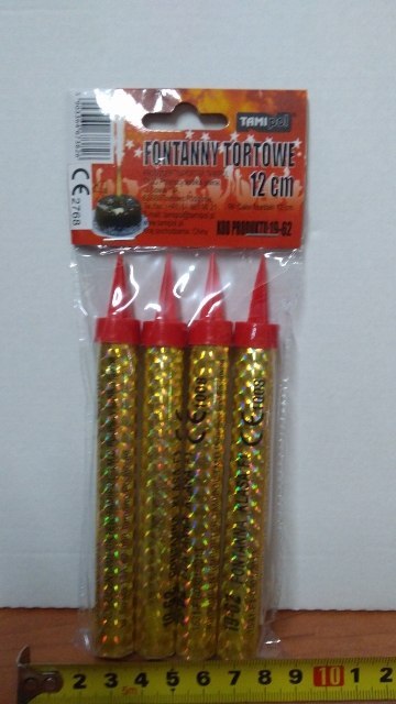 Fontanny 12cm tortowe 4szt. | 19-62 Fontanny 12cm tortowe 4szt. | 19-62