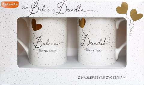 Komplet 2 kubków BABCIA DZIADEK Q 989 DBD Komplet 2 kubków BABCIA DZIADEK Q 989 DBD