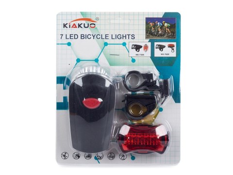 Oświetlenie rowerowe lampka rowerowa rower 7+5 led | 14054 Oświetlenie rowerowe lampka rowerowa rower 7+5 led | 14054