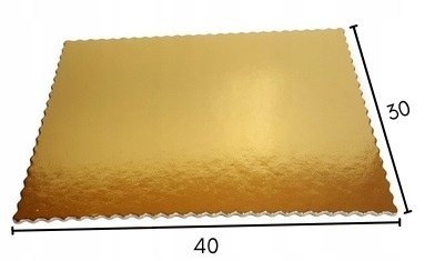 Podkładka pod tort 30 x 40 cm gruba karbowana 2000 g 1 szt. 8795 Podkładka pod tort 30 x 40 cm gruba karbowana 2000 g 1 szt. 8795