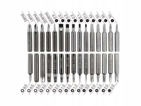 Zestaw precyzyjnych śrubokrętów torx wkrętak 32w1 11325 Zestaw precyzyjnych śrubokrętów torx wkrętak 32w1 11325
