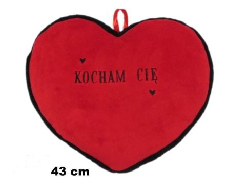 Serce pluszowe 43cm KOCHAM CIĘ S1199 Serce pluszowe 43cm KOCHAM CIĘ S1199