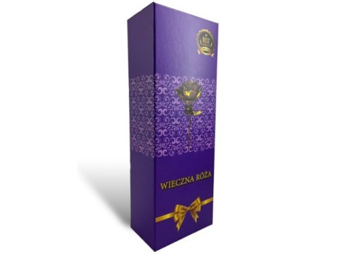 Wieczna róża ze złotą łodygą w pudełku walg516 Wieczna róża ze złotą łodygą w pudełku walg516