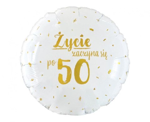 Balon foliowy Życie zaczyna się po 50 FG-OZ50 Balon foliowy Życie zaczyna się po 50 FG-OZ50