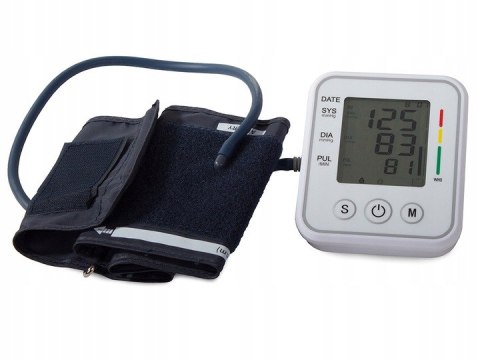 Ciśnieniomierz elektroniczny LCD naramienny + etui 15806 Ciśnieniomierz elektroniczny LCD naramienny + etui 15806