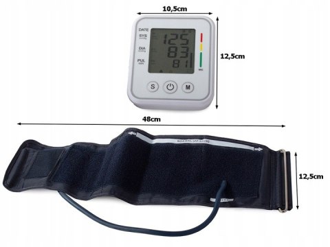 Ciśnieniomierz elektroniczny LCD naramienny + etui 15806 Ciśnieniomierz elektroniczny LCD naramienny + etui 15806