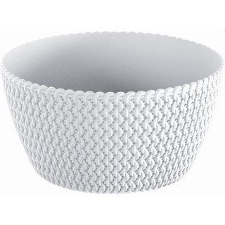 Doniczka misa SPLOFY 24x12cm biały | DSMP240