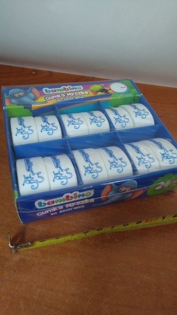 Gumki do wycierania 24szt BAMBINO Gumki do wycierania 24szt BAMBINO
