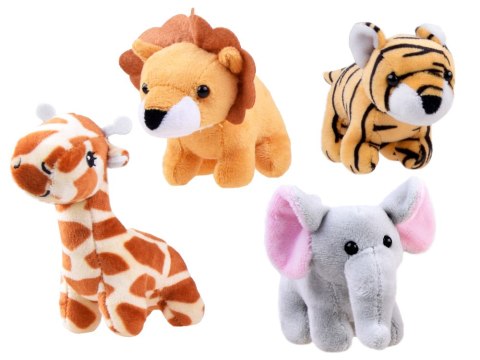 Maskotka 12szt. Safari słoń lew tygrys żyrafa | ZA4415 Maskotka 12szt. Safari słoń lew tygrys żyrafa | ZA4415
