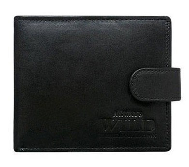 Portfel męski skórzany black | N992L-P-SCR Portfel męski skórzany black | N992L-P-SCR