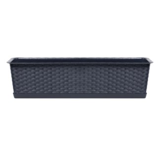 Skrzynka balkonowa z podstawką RATOLLA 50x17,3 cmxh15cm ANTRACYT