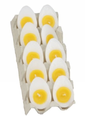 Świeca połówka wzdłuż jajka 10szt. 48/68mm | JPW46/68 Świeca połówka wzdłuż jajka 10szt. 48/68mm | JPW46/68