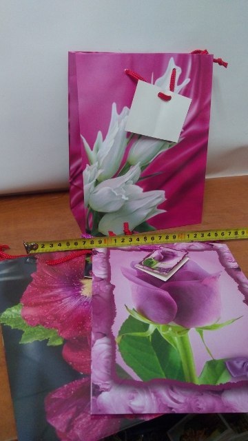 Torebka prezentowa 12szt. 18x22,7 KWIATY | MP-01 Torebka prezentowa 12szt. 18x22,7 KWIATY | MP-01