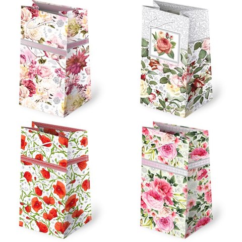 Torebki ozdobne 10szt. T-7L set 67 Kwiaty watercolors 10 x 22 x 6cm Torebki ozdobne 10szt. T-7L set 67 Kwiaty watercolors 10 x 22 x 6cm