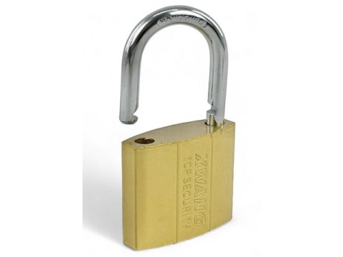 Kłódka chromowana zatrzaskowa złota 50mm sp - kloa3710 Kłódka chromowana zatrzaskowa złota 50mm sp - kloa3710