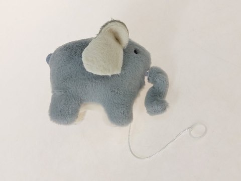 Słoń pluszowy kręcący trąbą 14,5 x 9 x 9cm Słoń pluszowy kręcący trąbą 14,5 x 9 x 9cm