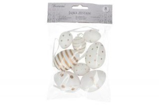 Zawieszka jajko 8szt 4+6cm