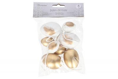 Zawieszka jajko 8szt 4+6cm Zawieszka jajko 8szt 4+6cm