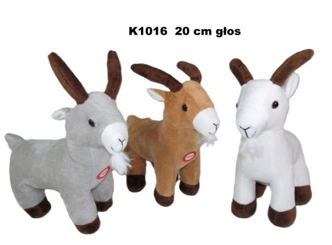 Kozica pluszowa z głosem 20cm K1016 Kozica pluszowa z głosem 20cm K1016